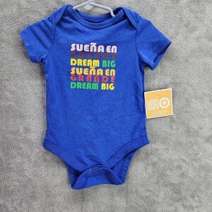 Latino Heritage Month Baby Bodysuit Dream Big Blue Size 12M